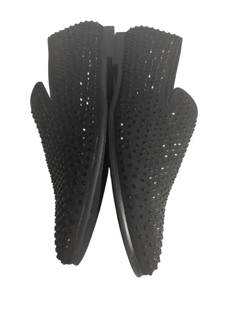 Steve Madden Mens/Kids Caviar Rhinestone Loafers Size 7 Black BCAV01M6